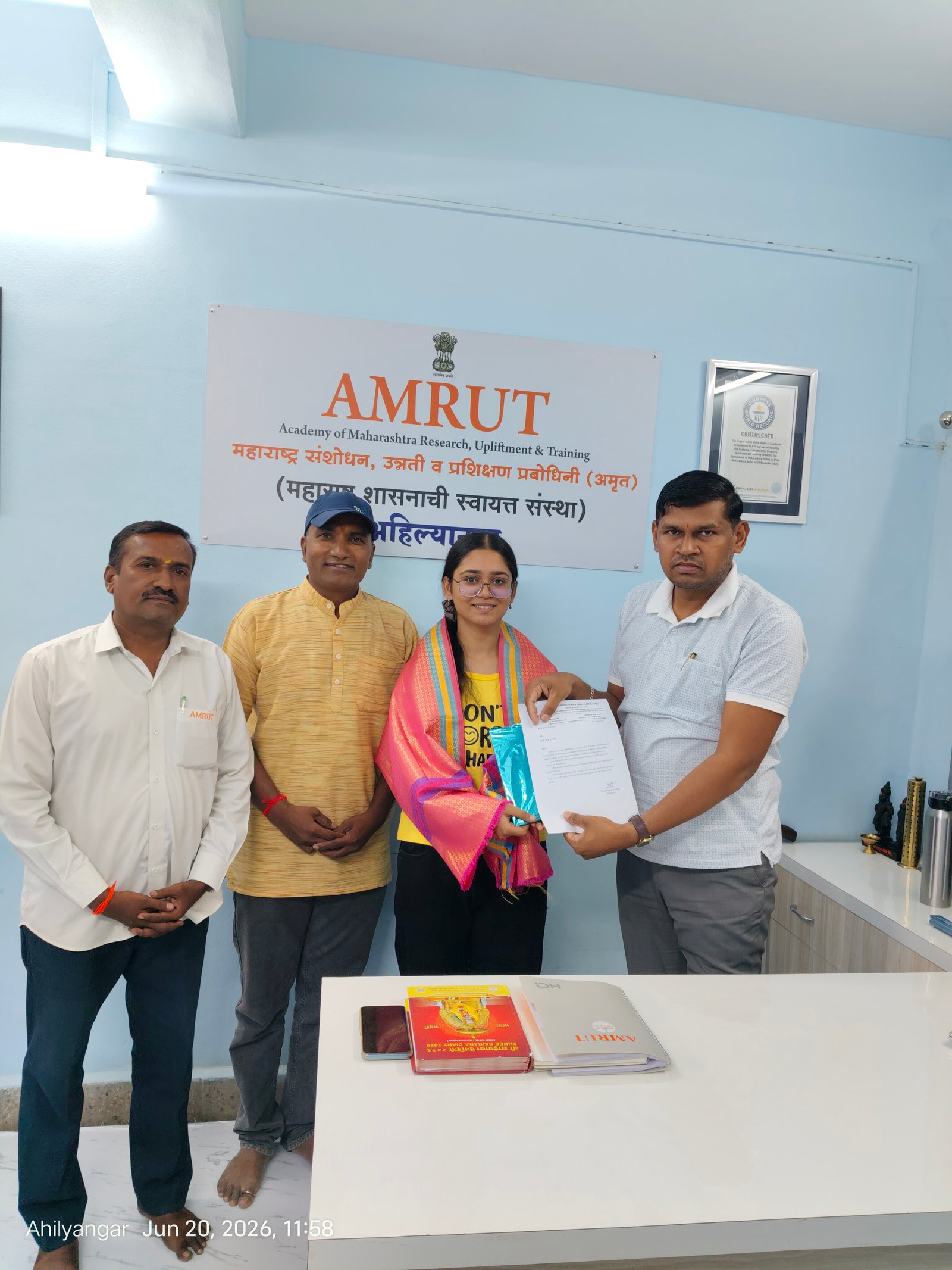 अहिल्यानगरमधील वेदश्री महेश कुलकर्णी ही राज्यात प्रथम.