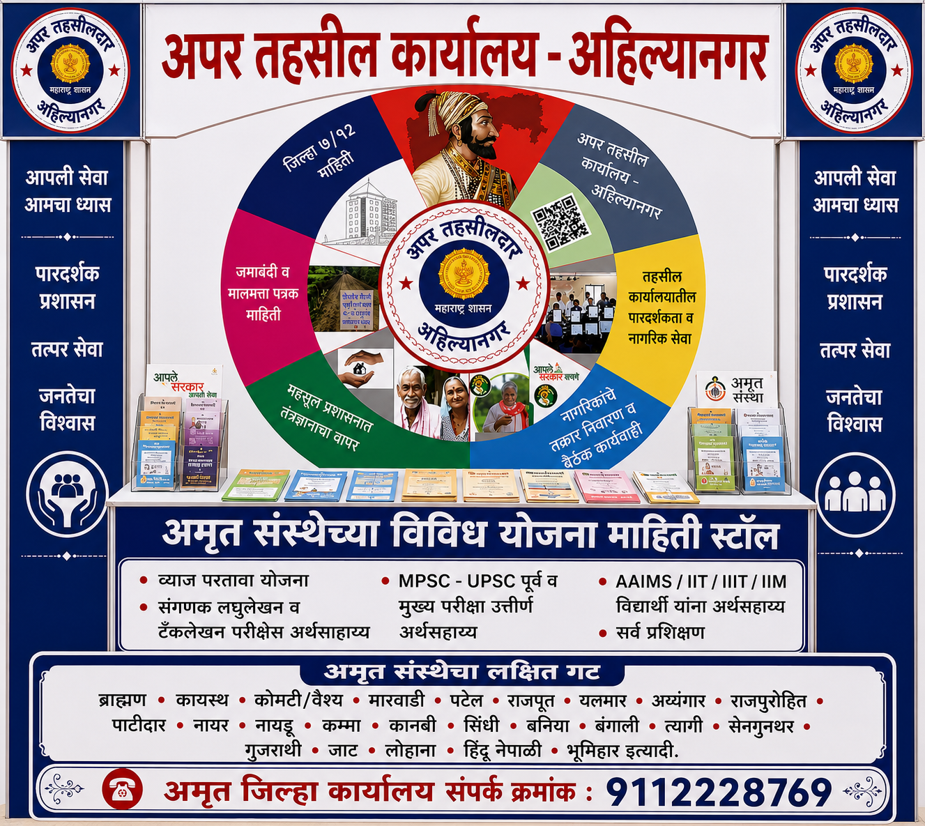 अहिल्यानगर येथे छत्रपती शिवाजी महाराज महाराजस्व अभियान' अंतर्गत विशेष प्रशासकीय शिबिराचे आयोजन