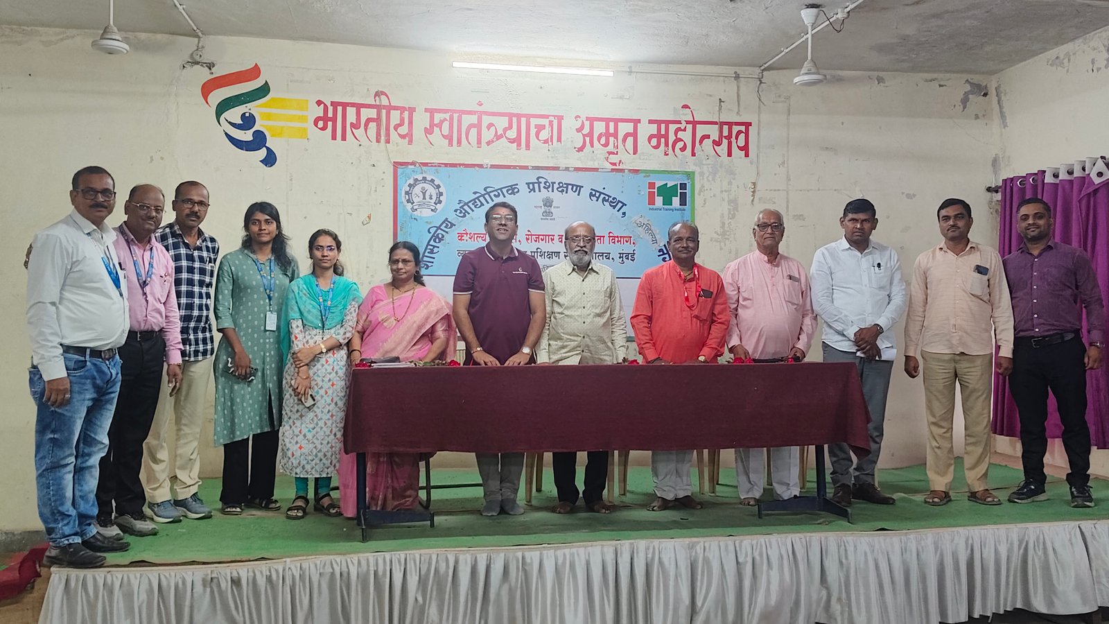 अहिल्यानगर मधील "शासकीय औद्योगिक प्रशिक्षण संस्था(आय टी आय ) येथे "अमृत युवा ऊर्जा"" हा युवकांशी संवाद साधणारा कार्यक्रम संपन्न