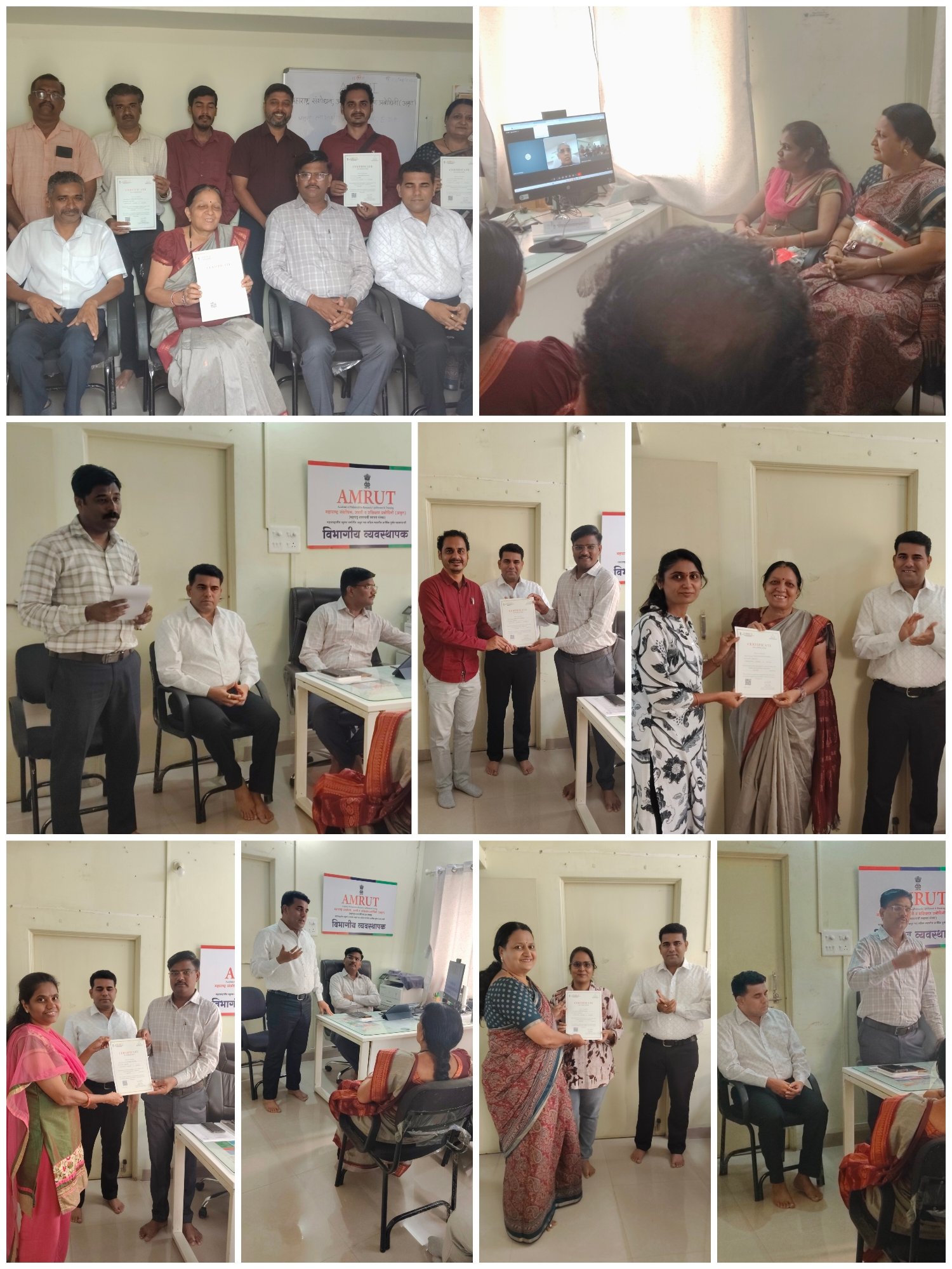संभाजीनगर येथे ईडीपी प्रशिक्षण पूर्ण; प्रशिक्षणार्थींना प्रमाणपत्र वितरण, मा.विजयजी जोशी यांचे ऑनलाइन मार्गदर्शन अतिरिक्त फोटो