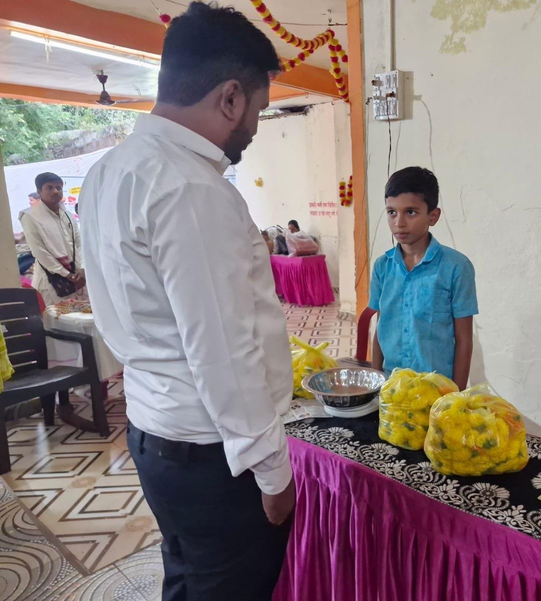 धाराशिव येथील अमृत पेठमध्ये १२ वर्षीय स्वराज  आचार्यचा प्रेरणादायी सहभाग