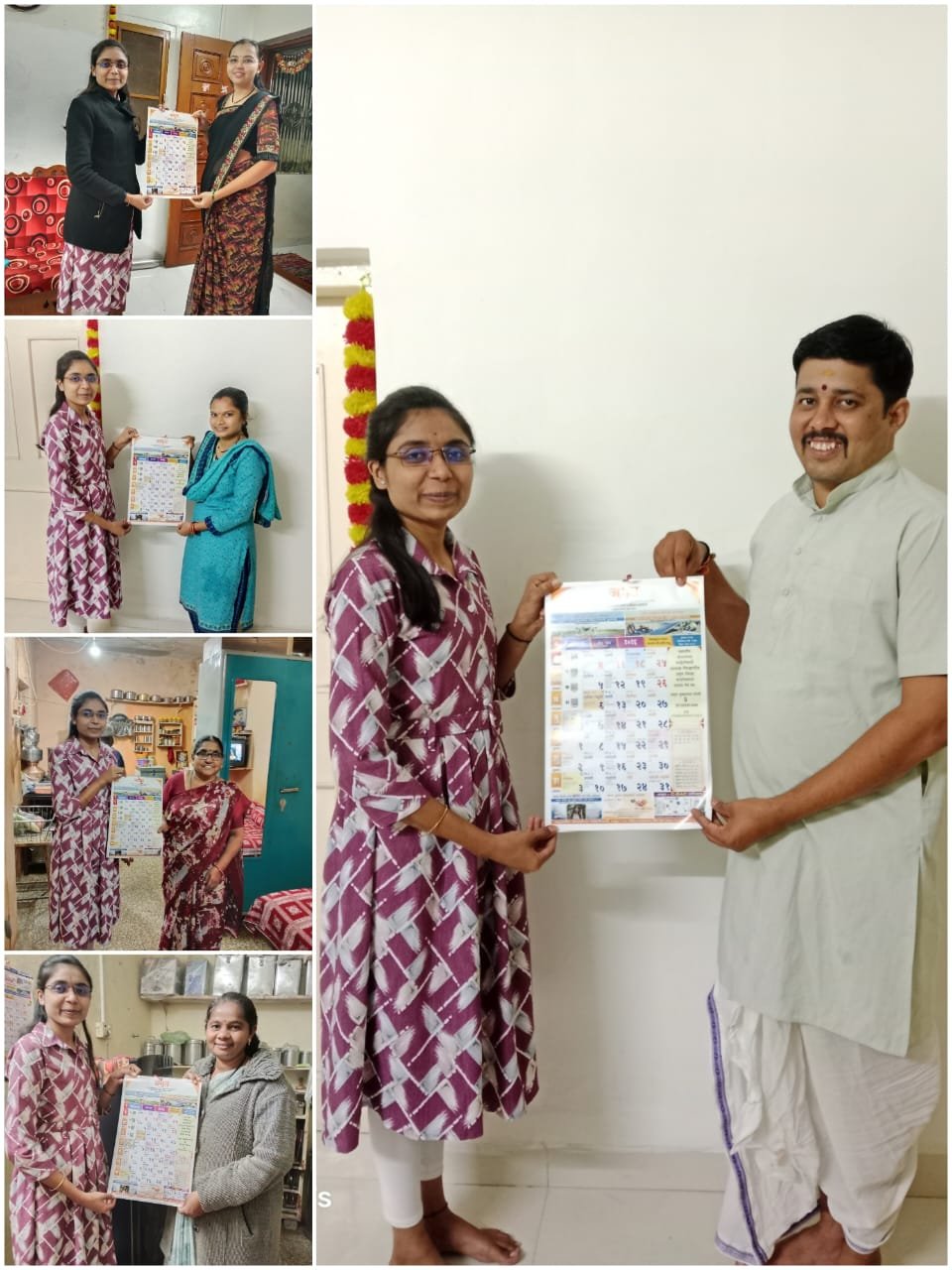 अमृत संस्थेच्या दिनदर्शिकांचे धुळे जिल्ह्यात वाटप अतिरिक्त फोटो