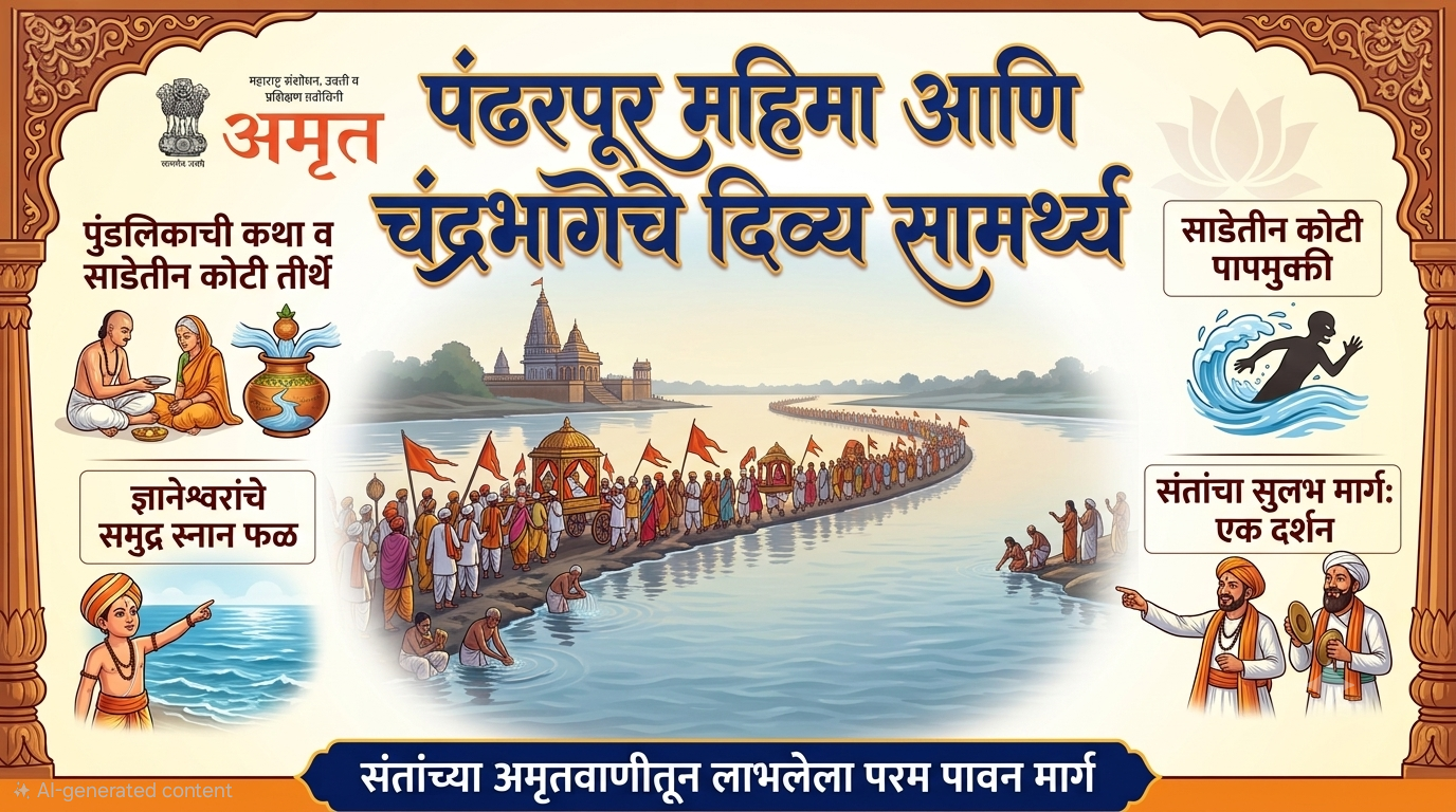 चंद्रभागेचे महत्त्व आणि पंढरपूर महिमा