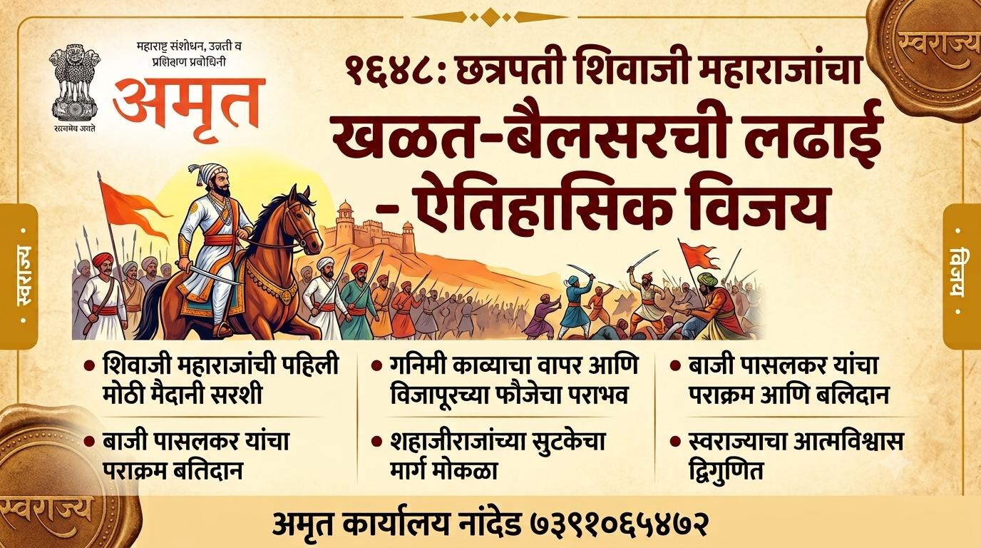 १६४८- मराठा साम्राज्यातील प्रसिद्ध - खळत-बैलसरची लढाई अतिरिक्त फोटो