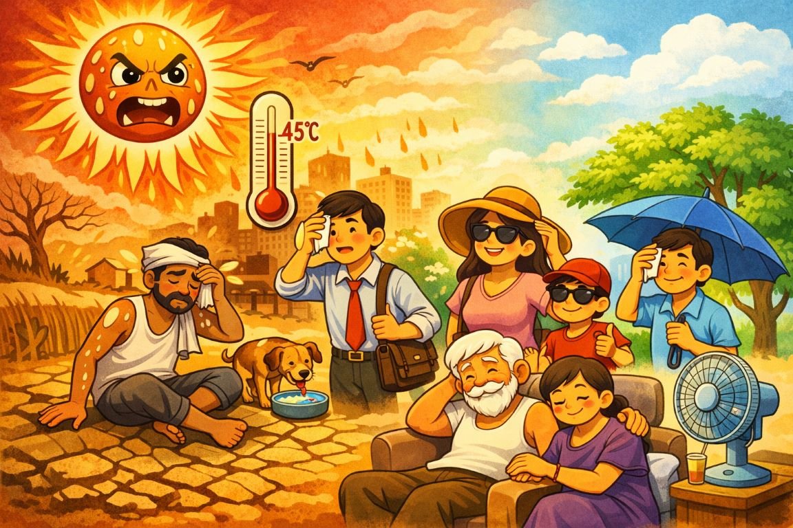 उन्हाळ्याचे रौद्र रूप आणि उष्माघाताचे संकट