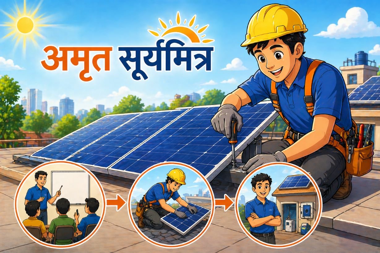 निःशुल्क प्रशिक्षण घेऊन व्हा अमृत सूर्यमित्र! सौर ऊर्जा क्षेत्रात मिळवा रोजगाराचे साधन!