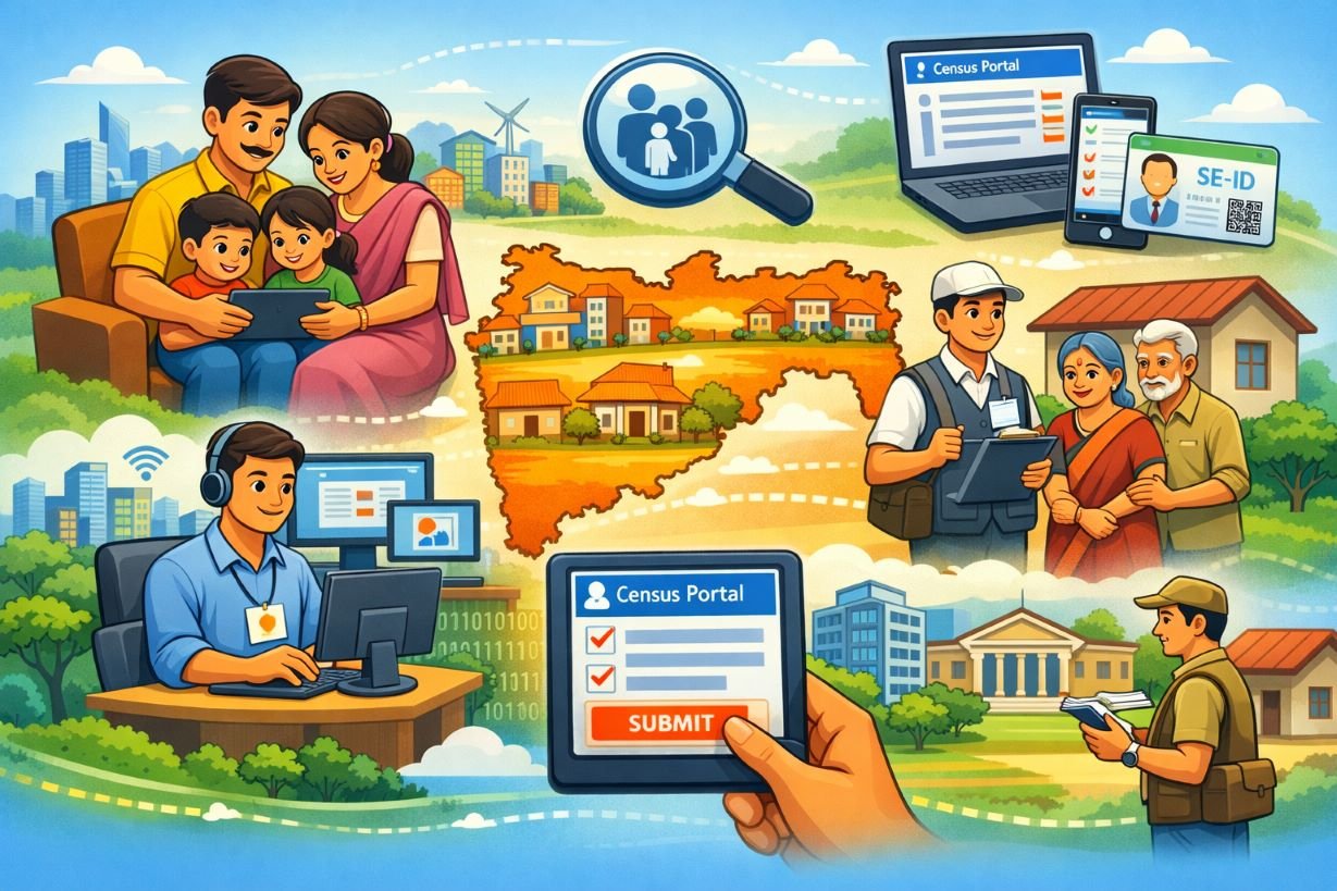'जनगणना २०२७' उपक्रमासाठी महाराष्ट्रात सुरू झाले स्व-गणना पोर्टल; १५ मेपर्यंत राहणार सुरू