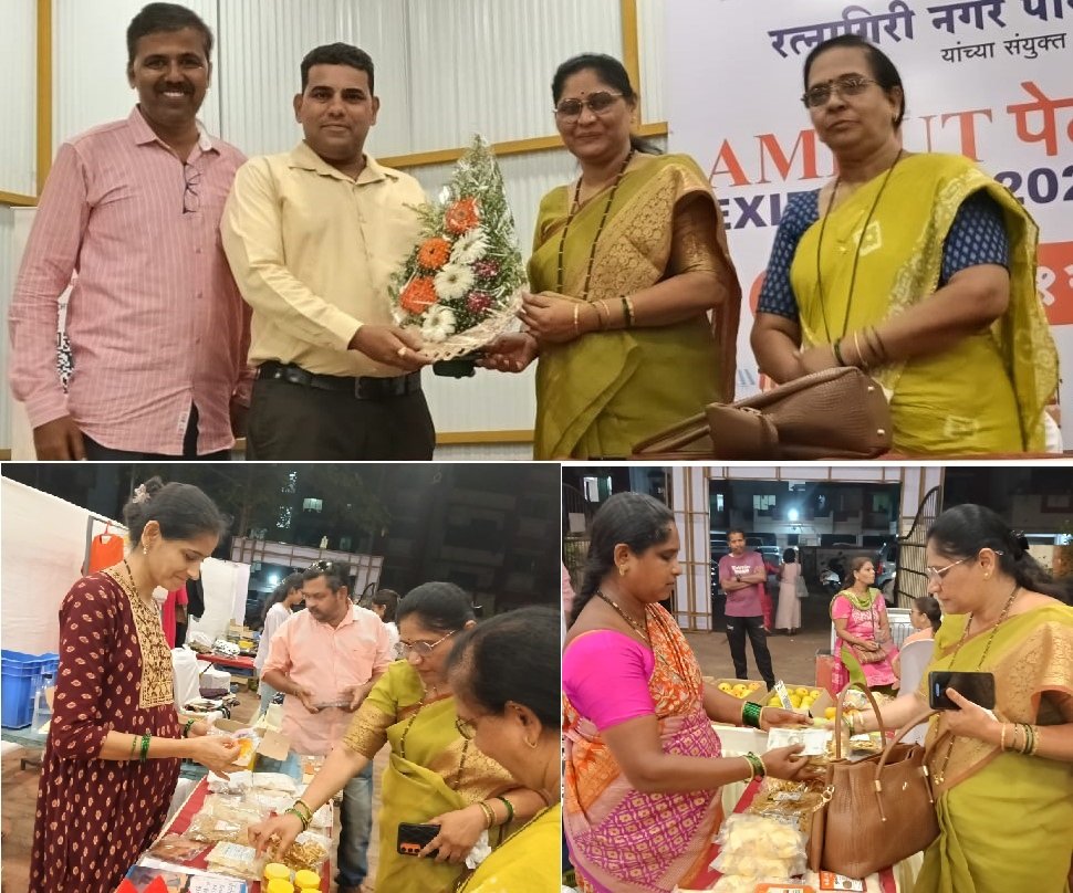 रत्नागिरीत अमृतपेठ थेट बाजारपेठेचे उद्घाटन; बहुतांश स्टॉल्स महिला उद्योजकांचे अतिरिक्त फोटो