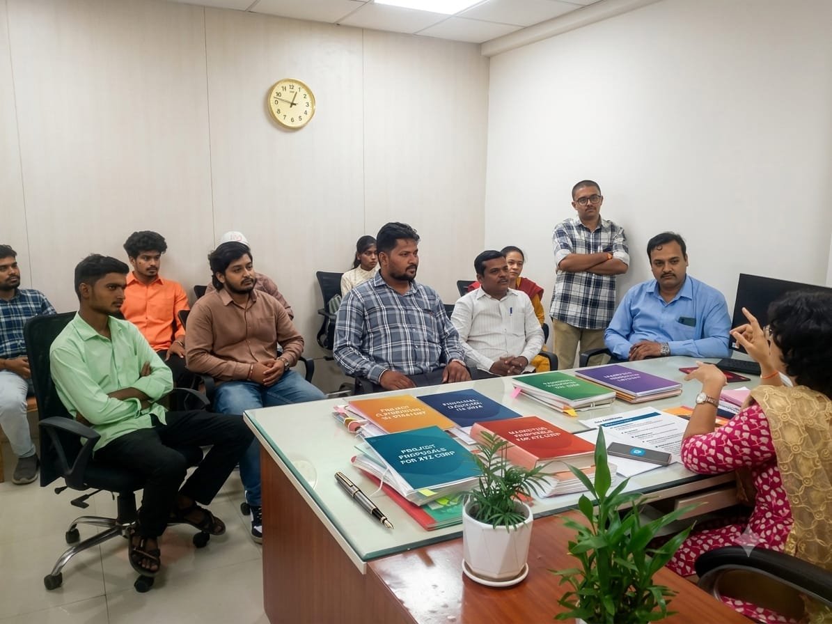 सोलापूर: 'अमृत' 'संवाद सेतू' उपक्रम उत्साहात; जिल्हाधिकाऱ्यांची घेतली भेट! अतिरिक्त फोटो