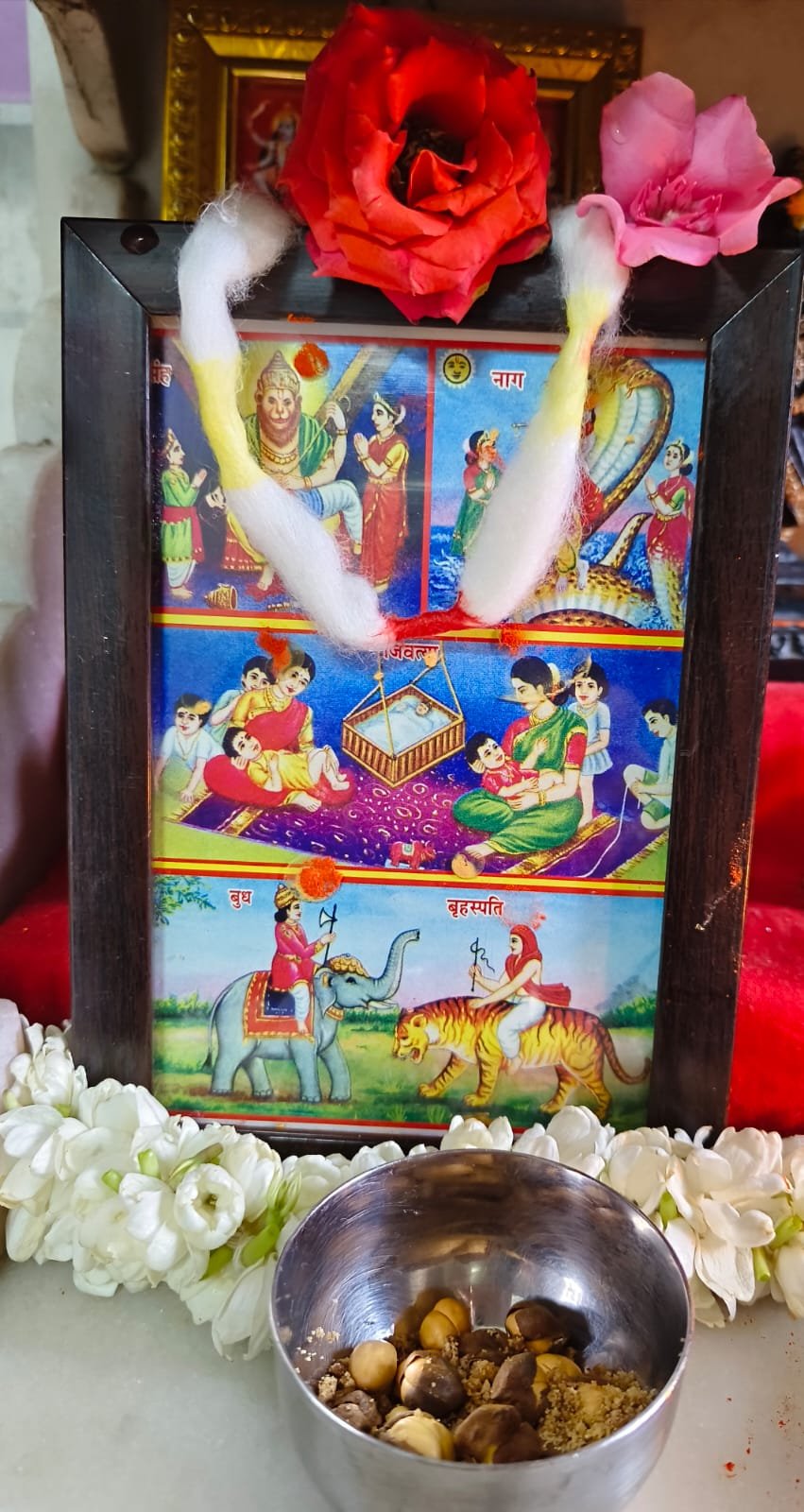 एका मातृशक्तीने दुसऱ्या रक्षक व पालक शक्तीचे केलेले पूजन म्हणजेच जिवती पूजन अतिरिक्त फोटो