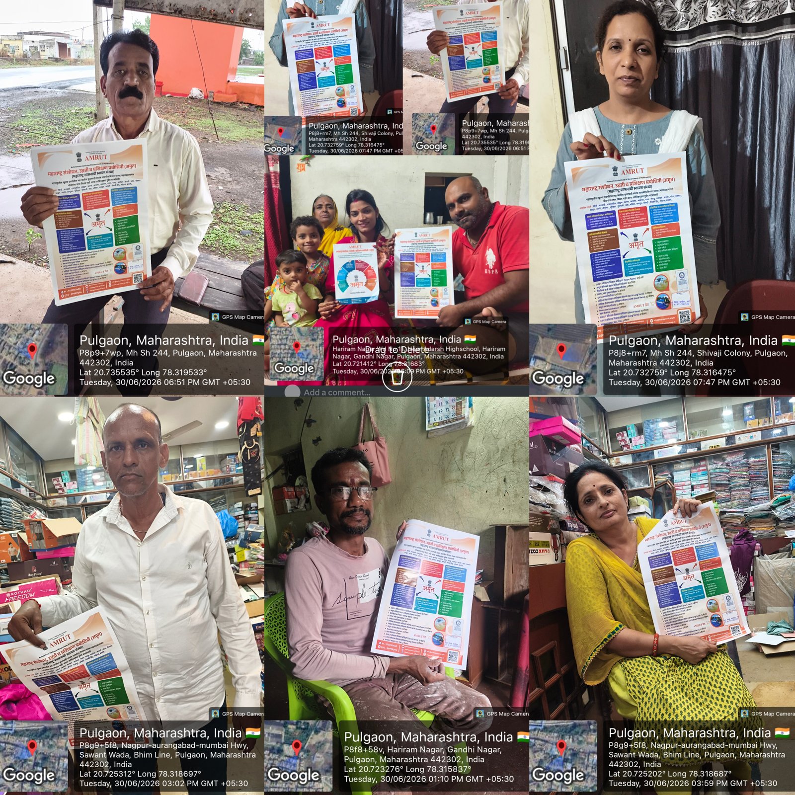पुलगावात अमृतच्या योजनांना उत्स्फूर्त प्रतिसाद; घरभेटींसह प्रभावी जनजागृती अतिरिक्त फोटो